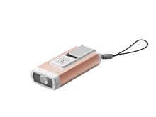 Ledlenser 502580 K6R Safety Rechargeable LED Keylight and Alarm - 400 Lumens - Uses Built-in Li-Poly Battery Pack - Gray or Rose Gold