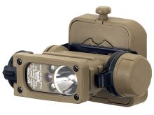 Streamlight Sidewinder Compact II 145 Hands-Free Aviation Flashlight - White, Green Blue and IR LEDs - 55 Lumens - Includes 1 x CR123A  - Comes With Various Accessories and Packaging
