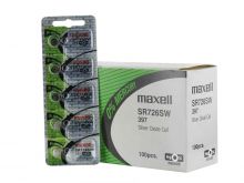 Maxell SR726SW 397 33mAh 1.55V Silver Oxide Button Cell Battery - Hologram Packaging - 1 Piece Tear Strip, Sold Individually