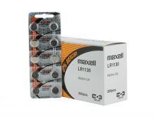 Maxell LR1130 1.5V Alkaline Coin Cell Battery - Hologram Packaging - 1 Piece Tear Strip, Sold Individually