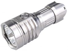 MecArmy PT16-TI Titanium Ultra Bright Rechargeable Flashlight - 3 x CREE XP-G2 LEDs - 1200 Lumens - Uses 1 x 16340 (Included) or 1 x 18350 - Titanium