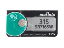 Murata SR716SW 315 23mAh 1.55V Silver Oxide Watch Battery - 1 Piece Tear Strip, Sold Individually