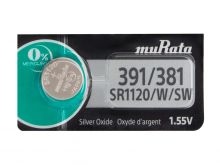 Murata SR1120W 391 40mAh 1.55V Silver Oxide Watch Battery - 1 Piece Tear Strip