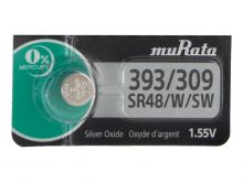 Murata SR48W 393 42mAh 1.55V Silver Oxide Watch Battery - 1 Piece Tear Strip