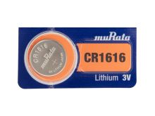 Murata CR1616 60mAh 3V Lithium (LiMnO2) Coin Cell Watch Battery - 1 Piece Tear Strip, Sold Individually