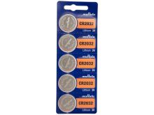 Murata CR2032 Lithium Primary (LiMNO2) Coin Cell Batteries - 3V 220mAh - 5 Piece Tear Strip