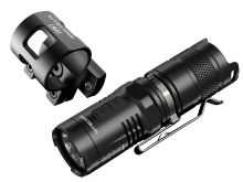 Nitecore Multitask MT10C LED Flashlight Kit - CREE XM-L2 U2 LED - 920 Lumens - Includes 1 x CR123A and 1 x LMA1 Helmet Clip