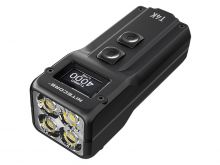 Nitecore T4K USB-C Rechargeable Keychain LED Flashlight - 4 x CREE XP-L2 V6 - 4000 Lumens - Uses 3.7V 1000mAh Battery Pack