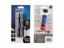 Nite Ize Radiant 3-in-1 Mini Flashlight - 80 Lumens - Black, Blue, Red