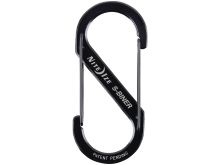 Nite Ize S-Biner - Stainless Steel Double-Gated Carabiner Clip - #5 - Black or Stainless