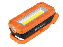 Olight Swivel Pro USB-C Rechargeable Work Light - 1100 Lumens - Uses Built-In 5200mAh Li-ion Battery Pack - Orange