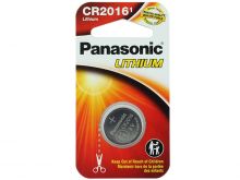 Panasonic CR2016 90mAh 3V Lithium (LiMnO2) Coin Cell Battery - 1 Piece Narrow Size Carded Packaging