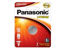 Panasonic CR2450 620mAh 3V Lithium Primary (LiMnO2) Coin Cell Watch Battery - 1 Piece Carded Packaging