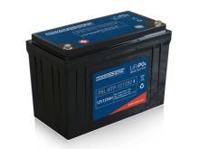 Power-Sonic PSL-BTP-121250 125AH 12.8V Bluetooth Enabled Rechargeable Lithium Iron Phosphate (LiFePO4) Battery - M8 Terminals