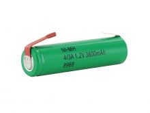 Powerizer MH 4/3 A 3800mAh 1.2V Nickel Metal Hydride (NiMH) Flat Top Battery with or without Tabs - Bulk