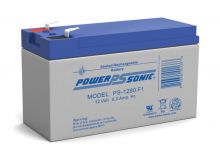 Power-Sonic AGM General Purpose PS-1280 8Ah 12V Rechargeable Sealed Lead Acid (SLA) Battery - F1 or F2 Terminal