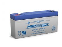 Power-Sonic PS-630 3.5AH 6V Rechargeable Sealed Lead Acid (SLA) Battery - F1 Terminal