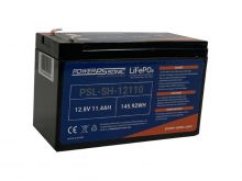Power-Sonic PSL-SH-12110 11.4AH 12.8V Rechargeable High Rate Lithium Iron Phosphate (LiFePO4) Battery - F2 Terminals