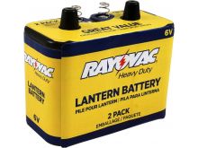 Rayovac 944-2RC 8601mAh 6V Carbon-Zinc Heavy-Duty Lantern Battery with Spring Terminals - Boxed
