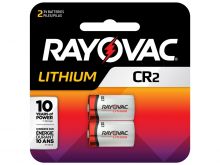 Rayovac Specialty CR2 850mAh 3V Lithium Primary (LiMNO2) Button Top Photo Batteries - 2 Piece Retail Card (RLCR2-2G)