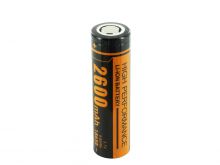 Fitorch RC260 18650 2600mAh 3.7V Protected Lithium Ion (Li-ion) Flat Top Battery
