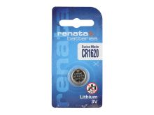Renata CR1620-CU 68mAh 3V Lithium Primary (LiMNO2) Coin Cell Battery - 1 Piece Small Retail Card