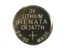 Renata CR2477-SC 950mAh 3V Lithium Primary (LiMNO2) Coin Cell Battery - 1 Piece Retail Card, Sold Individually