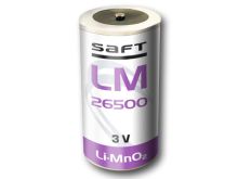 Saft LM-26500 C Size 7400mAh 3V Lithium Manganese Dioxide (Li-Mn0.2) Button Top Primary Battery - Bulk