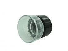 10x Plastic Magnifier Eye Loupe (Black & Clear)