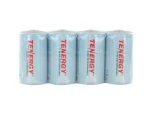 Tenergy 10100 D-cell (4PK) 10000mAh 1.2V Nickel Metal Hydride (NiMH) Button Top Batteries - Shrink Pack of 4