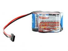 Tenergy 11114 6V 1600mAh NiMH Side by Side Double Hump Battery Pack with Hitec Connector