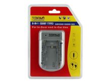 Titanium Innovations 8-In-1 Sony Type Camcorder Battery Charger - AC 100-240V AC + DC Adapters