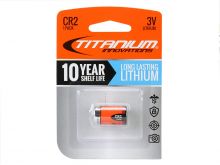 Titanium Innovations CR2 Battery - 1000mAh 3V Lithium (LiMnO2) Button Top Photo Battery - 1 Piece Retail Card