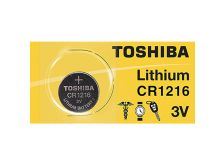 Toshiba CR1216 25mAh 3V Lithium (LiMnO2) Coin Cell Battery - 1 Piece Tear Strip, Sold Individually