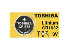 Toshiba CR1632 140mAh 3V Lithium (LiMnO2) Coin Cell Battery - 1 Piece Tear Strip, Sold Individually