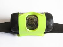 Underwater Kinetics 3AAA eLED Vizion I Headlamp with Rubber Strap - 65 Lumens - Class I Div 1 - Uses 3 x AAAs - Black or Safety Yellow