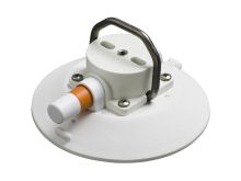 SeaSucker VM1014W 6" Vacuum Mount with Flat-Top Stainless Steel D-Ring - White