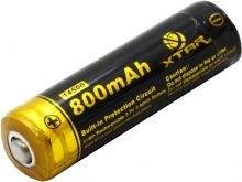 Xtar 14500 800mAh 3.7V Protected Lithium Ion (Li-ion) Button Top Battery - Boxed