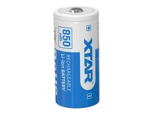 Xtar RCR123A / 16340 850mAh 3.6V Protected Lithium Ion (Li-ion) Button Top Battery - Boxed
