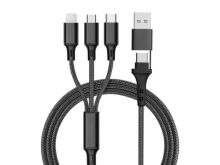 SZX 3-in-1 Universal Charging Cable - with Lightning, Micro-USB, and USB-C