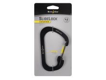 Nite Ize SlideLock Carabiner - Stainless Steel with Slide-to-Lock Design - #6 - Black (CSL6-01-R6)