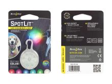 Nite Ize SpotLit Portable LED Light with Carabiner - Includes 2 x CR2016s - Regular with Disc-O LED