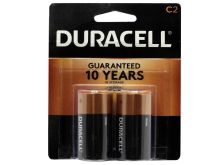 Duracell Coppertop Duralock MN1400-B2 C-cell 1.5V Alkaline Button Top Batteries (MN1400B2) - 2 Piece Retail Card
