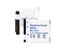 Empire BLI-378 740mAh 3.7V Replacement Lithium Ion (Li-Ion) Digital Camera Battery Pack for the Canon NB-8L