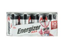 Energizer Max E95-FP-8 D Alkaline Button Top Battery - 8 Piece Family Pack