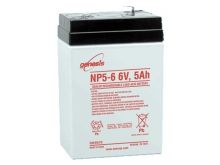 Enersys NP5-6 5Ah 6V Rechargeable Sealed Lead Acid (SLA) Battery - F1 Terminal