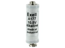 Exell A177 10.5V Alkaline Industrial Battery for Microphones - Replaces Eveready EN177A, Duracell PC177A