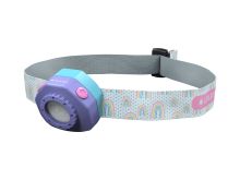 Ledlenser 502536 Kidled4r Rechargeable LED Headlamp - 40 Lumens - Includes Built-in Li-Poly Battery Pack - Purple