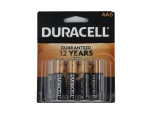 Duracell Coppertop Duralock MN1500-B8 AA LR6 1.5V Alkaline Button Top Batteries (MN1500B8) - 8 Piece Retail Card