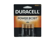 Duracell Coppertop Power Boost MN2400-B4 AAA LR03 1.5V Alkaline Button Top Batteries (MN2400B4) - 4 Piece Retail Card